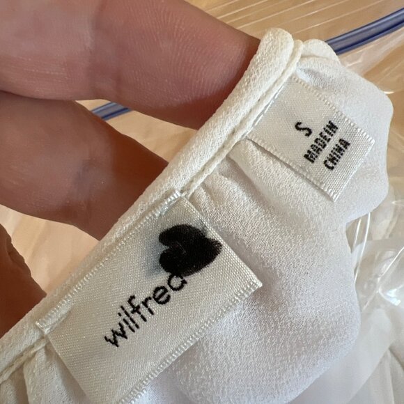 Wilfred Amyris Blouse in Light Birch Ivory Ruffle Detail Size Small - Picture 8 of 11